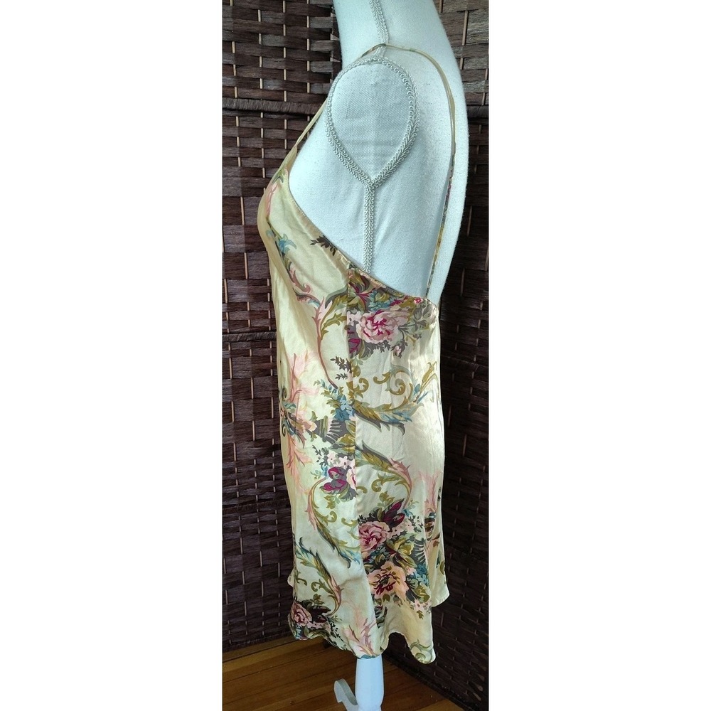 Vintage Victoria's Secret Silk Slip Dress Small Ethereal Dainty Floral Filigree - Picture 4 of 16